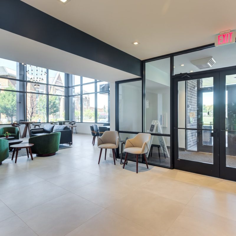 Station 250 co-working office space with modern desk, professional lighting, and business amenities Mundelein IL